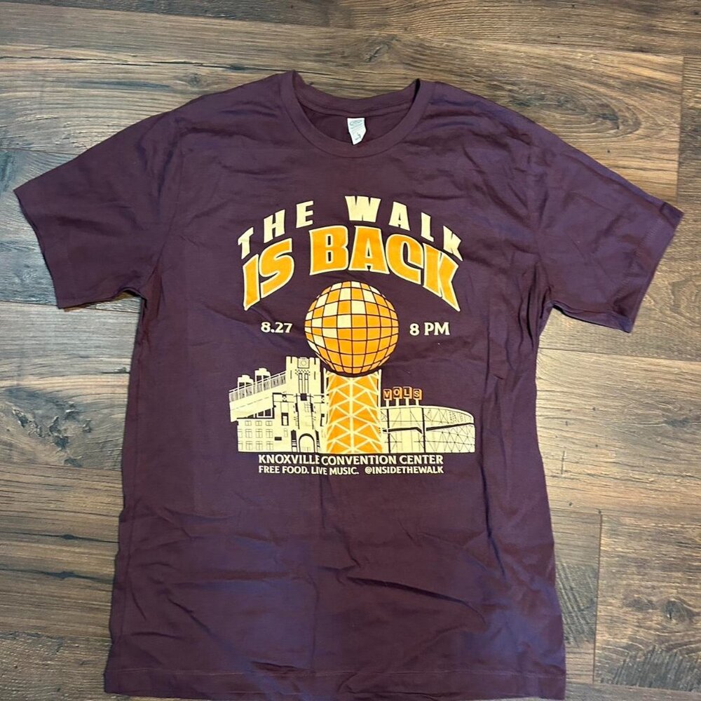 Men's Burgundy and Purple T-shirt